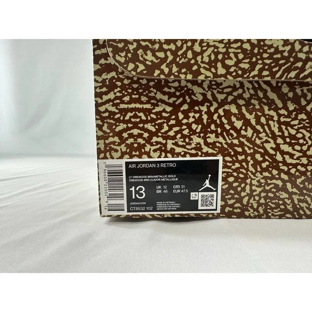 Nike Air Jordan 3 Retro 'Palomino' CT8532-102 Men's Size 13